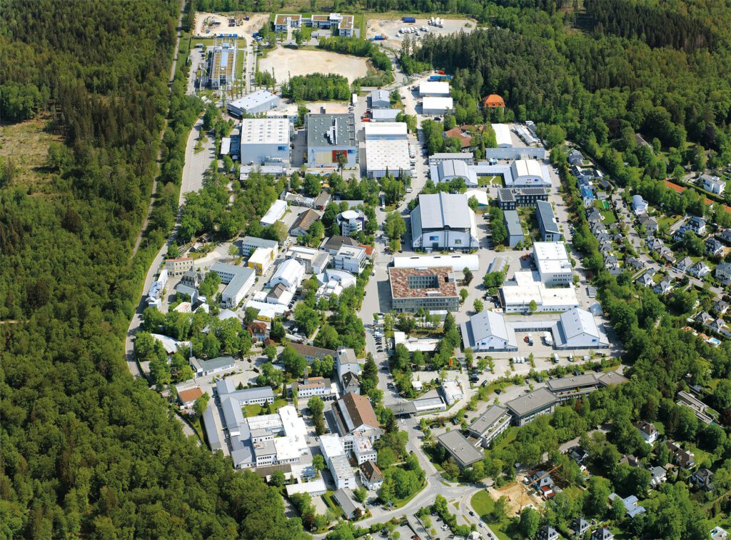 Luftbildaufnahme Medienstandort Geiselgasteig